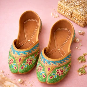 colorful jutti for women zareena designer multicolor embroidered jutti