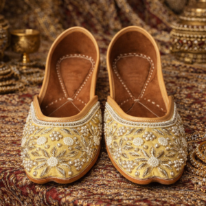 bridal jutti for women golden designer wedding ethnic footwear