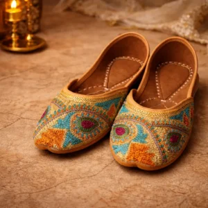 multicolor jutti for women heer designer embroidered ethnic footwear colorful jutti