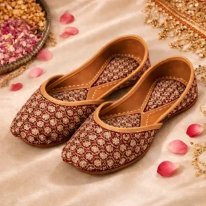 floral jutti for women cherry blossom designer ethnic footwear